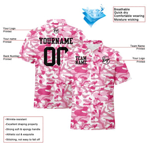 Custom Football Polo Shirts  Add Your Unique Logo/Name/Number Camouflage-Pink