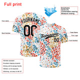 Custom Full Print Design Baseball Jersey Leopard print