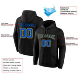 Custom Pullover Sweatshirt Hoodie Black-Blue-Yellow