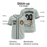 Custom Baseball Uniforms High-Quality for Adult Kids Optimized for Performance Gray