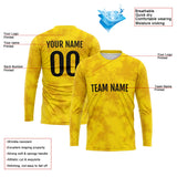 Custom Basketball Soccer Football Shooting Long T-Shirt for Adults and Kids Yellow