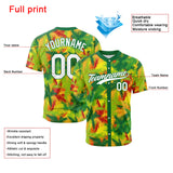 Custom Full Print Design Baseball Jersey Tropical palm