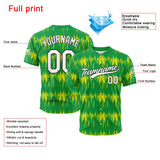 Custom Full Print Design Baseball Jersey Green