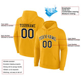 Custom Pullover Sweatshirt Hoodie Yellow-Black-White