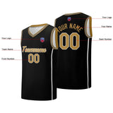 Custom basketball jersey shorts for men and women. Embroidered and printed name, number and logo Black