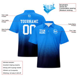 Custom Football Polo Shirts  Add Your Unique Logo/Name/Number Light Blue&Navy