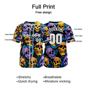 Custom Baseball Jersey Personalized Baseball Shirt for Men Women Kids Youth Teams Stitched and Print Purple&Green