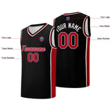 Custom basketball jersey shorts for men and women. Embroidered and printed name, number and logo Black