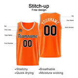 Custom Basketball Jersey Orange-Black