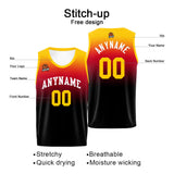 Custom Basketball Jersey Personalized Stitched Team Name Number Logo Orange&Black