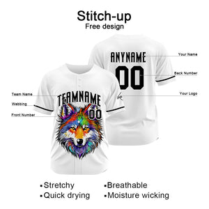 Custom Wolf -White Baseball Uniforms High-Quality for Adult Kids Optimized for Performance