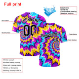 Custom Full Print Design Baseball Jersey Dazzle