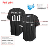 Custom Full Print Design Stripe Baseball Jersey