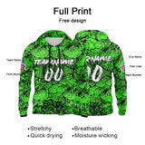 Custom Sweatshirt Hoodie For Man Woman Girl Boy Print Your Logo Name Number Green