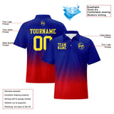 Custom Football Polo Shirts  Add Your Unique Logo/Name/Number Royal&Red