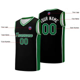 Custom basketball jersey shorts for men and women. Embroidered and printed name, number and logo Black