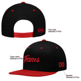 Custom  Hat Black-Red