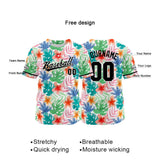 Custom Full Print Design  Baseball Jersey green-red-blue