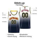 Custom Basketball Jersey Personalized Stitched Team Name Number Logo White&Navy