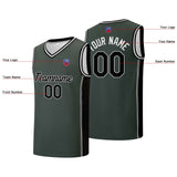 Custom basketball jersey shorts for men and women. Embroidered and printed name, number and logo Grey&Black