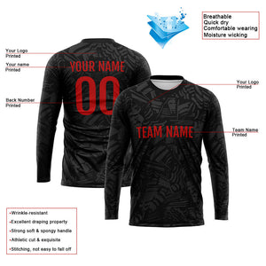 Custom Basketball Soccer Football Shooting Long T-Shirt for Adults and Kids Dark Gray