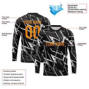 Custom Basketball Soccer Football Shooting Long T-Shirt for Adults and Kids Black