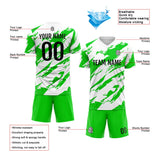 Custom Soccer Uniform Jersey Kids Adults Personalized Set Jersey Worn&Green&white