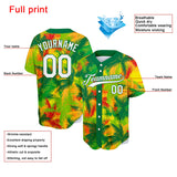 Custom Full Print Design Tropical Palm Baseball Jersey