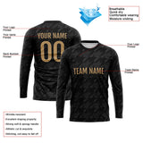 Custom Basketball Soccer Football Shooting Long T-Shirt for Adults and Kids Black