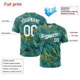 Custom Full Print Design Baseball Jersey green-yellow