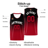 Custom Basketball Jersey Personalized Stitched Team Name Number Logo Black&Red