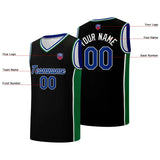 Custom basketball jersey shorts for men and women. Embroidered and printed name, number and logo Black