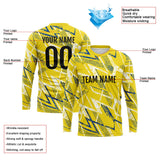 Custom Basketball Soccer Football Shooting Long T-Shirt for Adults and Kids Yellow