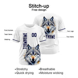 Custom Wolf -White Baseball Uniforms High-Quality for Adult Kids Optimized for Performance