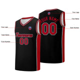 Custom basketball jersey shorts for men and women. Embroidered and printed name, number and logo Black