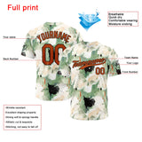 Custom Full Print Design Baseball Jersey Greyish green