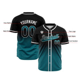 Custom Gradient Baseball Jerseys Personalized Name Number Logo