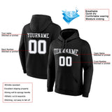 Custom Pullover Sweatshirt Hoodie Black-White-Gray