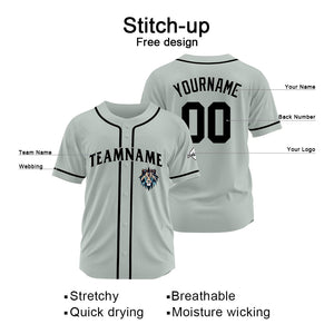 Custom Baseball Uniforms High-Quality for Adult Kids Optimized for Performance Gray