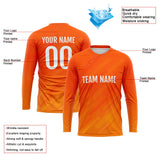 Custom Basketball Soccer Football Shooting Long T-Shirt for Adults and Kids Orange