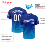 Custom Full Print Design Baseball Jersey navy blue