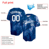 Custom Full Print Design Tie-Dyed Baseball Jersey