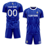 custom soccer set jersey kids adults personalized soccer navy