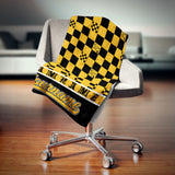 Custom Ultra-Soft Micro Fleece Blanket Black-Yellow