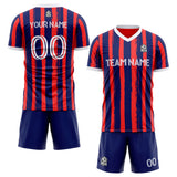 custom soccer set jersey kids adults personalized soccer navy