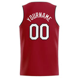 Custom Stitched Basketball Jersey for Men, Women And Kids Red-White-Black