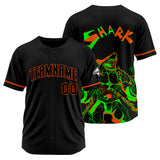 Custom Shark-Black&Orange Baseball Uniforms High-Quality for Adult Kids Optimized for Performance