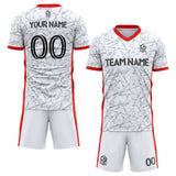 custom soccer set jersey kids adults personalized soccer white