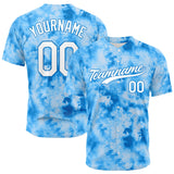 Custom Full Print Design Baseball Jersey tie-dyed