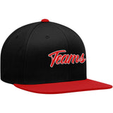 Custom Hat Black-Red-White